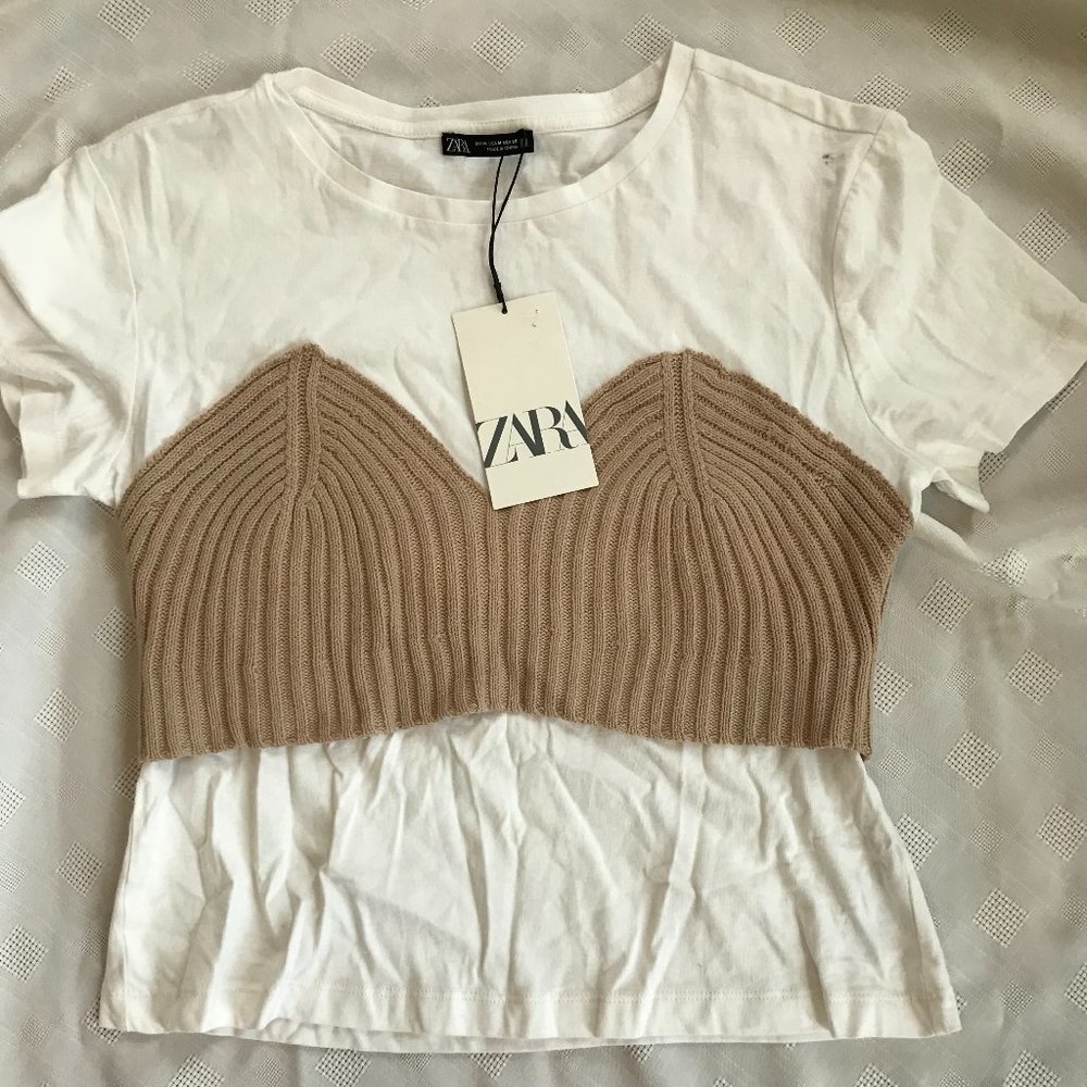 Zara Knitted Top Size S/M